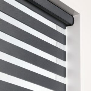 Light Filtering Zebra Blind Black Color